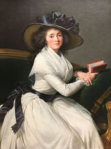Elisabeth VIGEE LE BRUN – Française – Comtesse de la Châtre, fille du premier valet de chambre de Louis XIV – 1786 – Goût du peintre pour des vêtements classiques et intemporels dans ses portraits. Ici, une robe de mousseline blanche - MET de New York