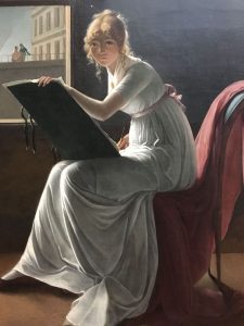 Marie Denise VILLERS (1774-1821) – Française - Portrait de Marie-Joséphine Charlotte du Val d'Ognes-1801 – Villers a été l'élève de Girodet – Portrait attribué d'abord à David - MET de New-York